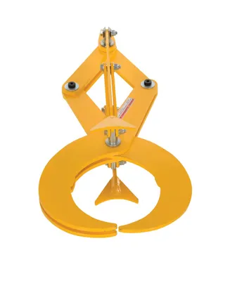 Vestil Steel Heavy Duty Pipe Grab For Steel Pipes 53 In. x 23-5/8 In. x 36-3/16 In. 2000 Lb. Capacity Yellow