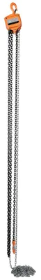 Vestil Professional Hand Chain Hoist 20 Ft. Lift Height 2,000 Lb. Capacity Orange