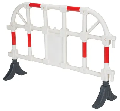 Vestil PHR-W plastic interlocking barrier shown from an alternate angle