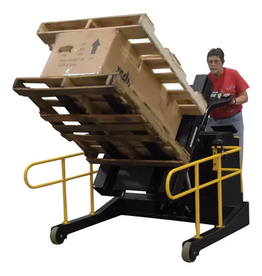 Vestil PI-P-SL-3000-4088 portable pallet inverter shown from an alternate angle