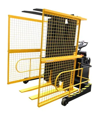 Vestil PI-P-SL-3276-PRSR portable pallet inverter shown from an alternate angle