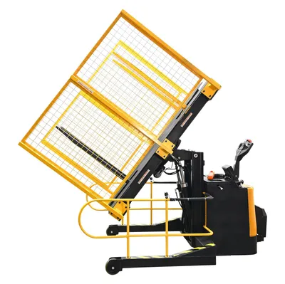Vestil PI-P-SL-3276-PRSR portable pallet inverter shown from an alternate angle