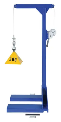 Vestil PJ-LIFT pallet truck hoist shown from an alternate angle