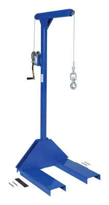 Vestil Steel Pallet Truck Hoist 37-7/16 In. x 30 In. x 77-1/4 In. 500 Lb. Capacity Blue