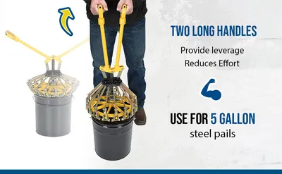 Vestil PLC-5 steel pail lid closing tool feature highlights