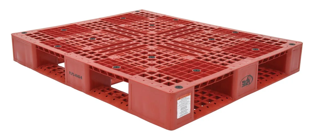 Vestil PLP2-4840-RED plastic pallets and skid