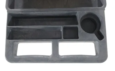 Vestil PLSC-3-1731 plastic utility service cart shown from an alternate angle