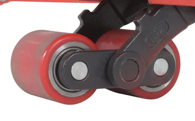 Vestil PM-2748-SCL-LP pallet trucks with digital scale shown from an alternate angle