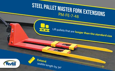 Vestil PM-FE-7-48 pallet master fork extension feature highlights