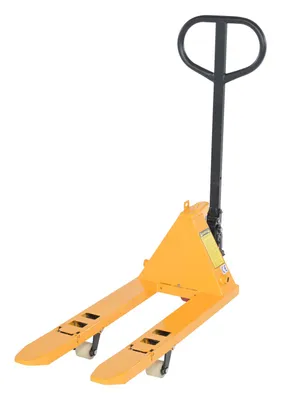 Vestil Steel Mini Hand Pallet Truck Fold Down 45 In. x 15 In. x 45 In. 1100 Lb. Capacity Yellow