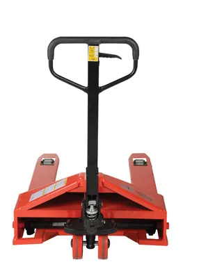 Vestil PM2-3344-SLP super low profile pallet truck shown from an alternate angle