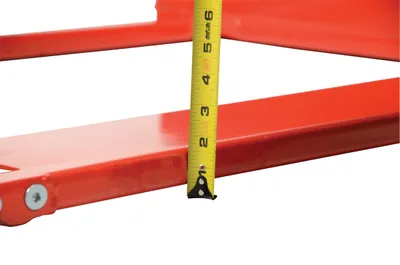 Vestil PM2-3344-SLP super low profile pallet truck shown from an alternate angle