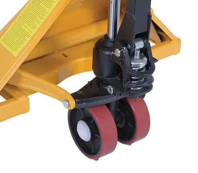 Vestil PM4-2748-E economy hand pallet truck shown from an alternate angle