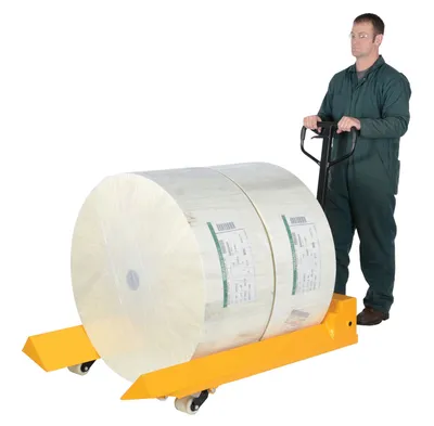 Vestil PM4-4048-RL roll pallet truck shown from an alternate angle