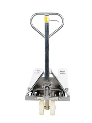 Vestil PM5-2048-SS specialized pallet truck shown from an alternate angle