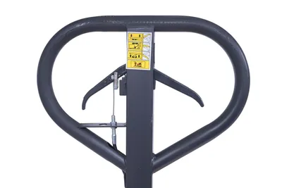 Vestil PM5-2748-DMHB pallet trucks with hand brake shown from an alternate angle