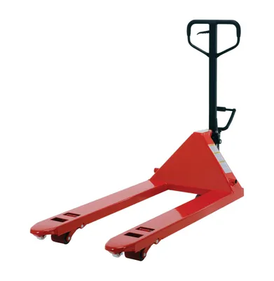 Vestil PM5-2748-FP full featured pallet truck shown from an alternate angle