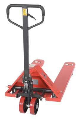 Vestil PM5-2748 full featured pallet truck shown from an alternate angle