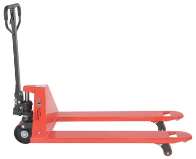 Vestil PM5-2748 full featured pallet truck shown from an alternate angle