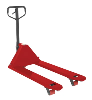 Vestil Steel Full Featured Pallet Truck 27 In. x 48 In. 5500 Lb. Capacity Red
