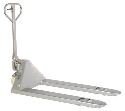 Vestil PM5-2748-SFF specialized pallet truck shown from an alternate angle