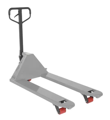 Vestil Steel Full Featured Pallet Truck 27 In. x 48 In. 5500 Lb. Capacity Silver