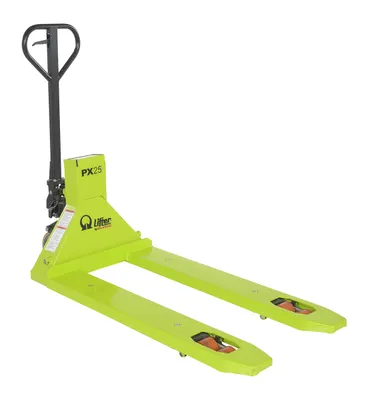 Vestil Steel Pramac Mini Hand Pallet Truck with Scale 64 In. x 27 In. x 48 In. 5000 Lb. Capacity Green