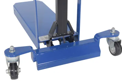 Vestil PMSF-M-400 pallet master single fork shown from an alternate angle