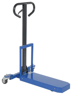 Vestil Steel Single Fork Pallet Master 400 Lb. Capacity Blue