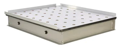 Vestil Steel Pop-Up Ball Transfer Platform 48 In. x 40 In. x 8-3/4 In. 250 Lb. Capacity Blue