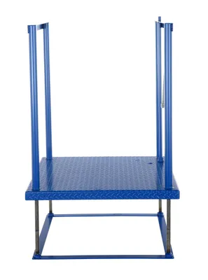 Vestil POS-3636 posi-crank worker platform shown from an alternate angle