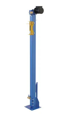 Vestil POW-CAR-PMO low-profile powered carousel shown from an alternate angle