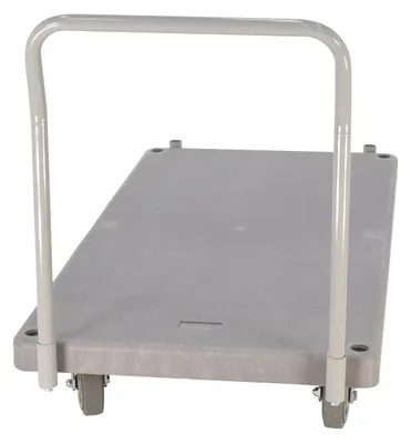 Vestil PPT-3-61 heavy-duty plastic platform truck shown from an alternate angle