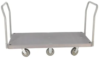 Vestil PPT-3-62 heavy-duty plastic platform truck shown from an alternate angle