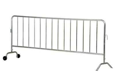 Vestil PRAIL-102-G-W crowd control interlocking barrier