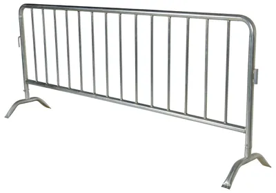 Vestil PRAIL-102-HD-G crowd control interlocking barrier shown from an alternate angle