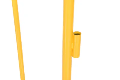 Vestil PRAIL-48-Y crowd control interlocking barrier shown from an alternate angle