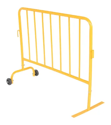 Vestil PRAIL-48-Y-WF crowd control interlocking barrier shown from an alternate angle