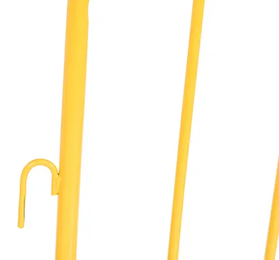 Vestil PRAIL-48-Y-WF crowd control interlocking barrier shown from an alternate angle