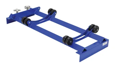 Vestil Steel Pallet Rack Drum Roller Cradle 36-1/2 In. x 17-3/8 In. x 6-15/16 In. 800 Lb. Capacity Blue