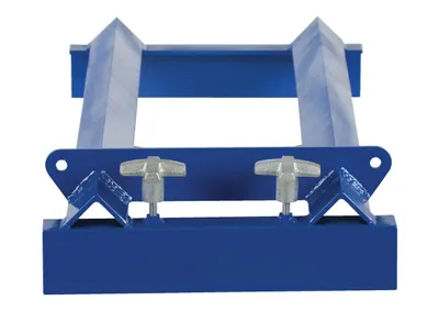 Vestil PRDC-36 pallet rack drum cradle shown from an alternate angle