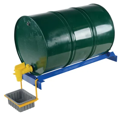 Vestil PRDC-42 pallet rack drum cradle shown from an alternate angle