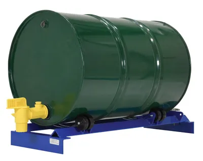 Vestil PRDC-42-R pallet rack drum cradle shown from an alternate angle