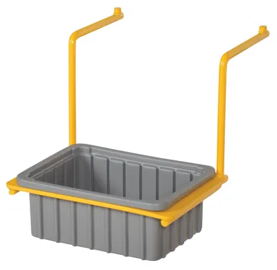 Vestil PRDC-DPN pallet rack drum cradle shown from an alternate angle