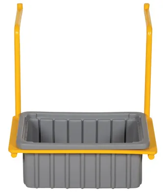 Vestil PRDC-DPN pallet rack drum cradle shown from an alternate angle