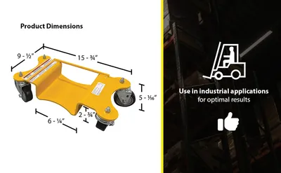 Vestil PRRJ-DOL pallet rack lifting dolly feature highlights