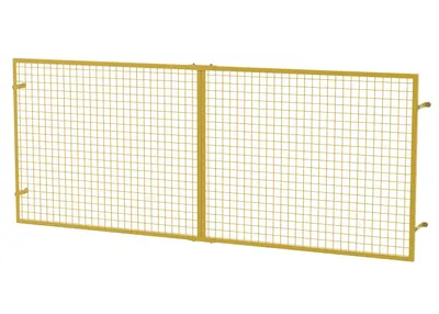 Vestil Steel Pallet Rack Back Guard 8-1/16 In. x 123-7/32 In. x 49-7/16 In. Yellow