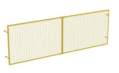 Vestil Steel Pallet Rack Back Guard 8-1/16 In. x 147-7/32 In. x 49-7/16 In. Yellow