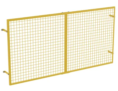 Vestil Steel Pallet Rack Back Guard 7-3/8 In. x 98-13/16 In. x 48-1/2 In. Yellow