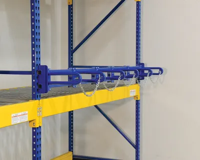 Vestil PRSR-96-5B vertical bar storage rack shown from an alternate angle